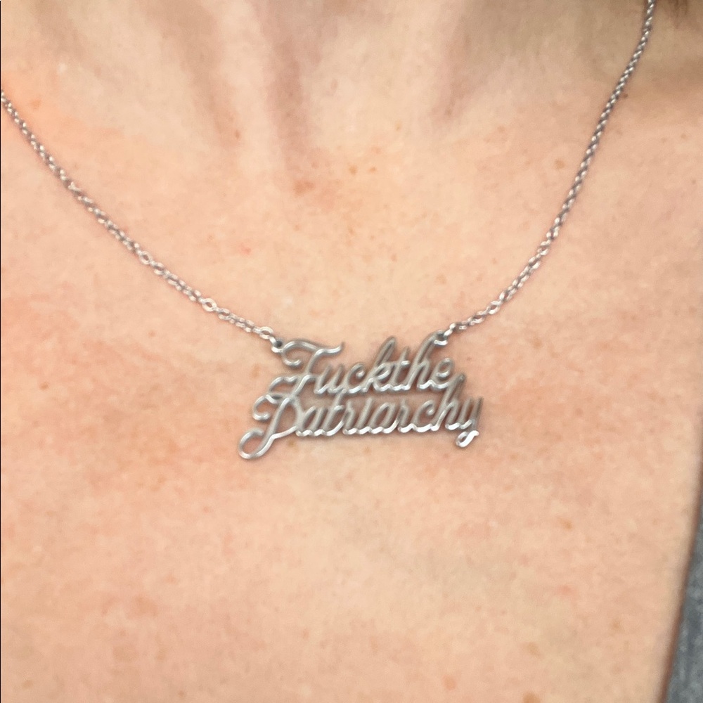 Silver Statement Necklace - image 2